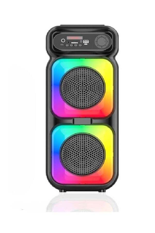 singe-Wireless Bluetooth Speaker with FM Radio, TF Memory Slot, USB Input, Microphone Input, Rechargeable 1