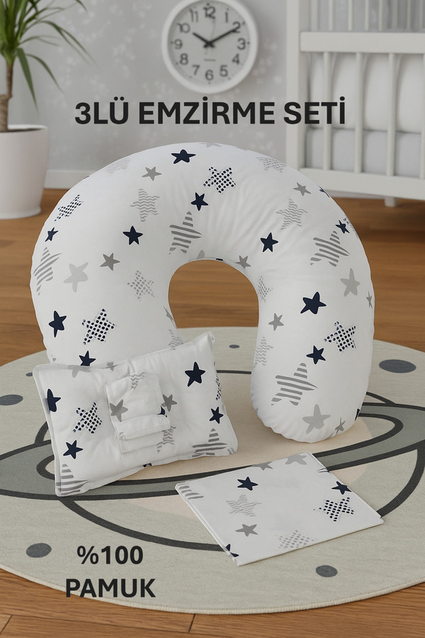 Findlay Baby 3LÜ EMZİRME SETİ MEGA YILDIZ OEKO-TEX sertifikalı