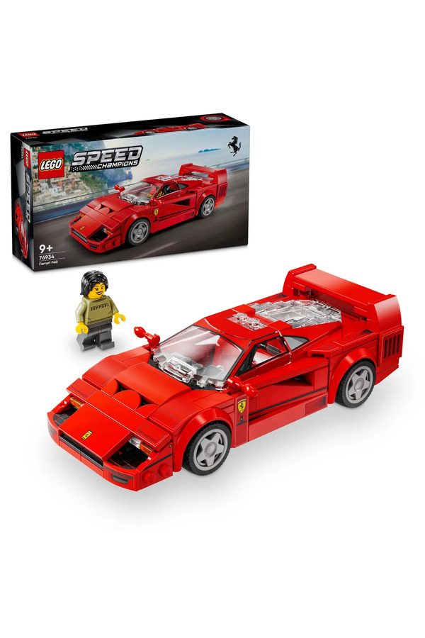 LEGO ® Speed Champions Ferrari F40 Süper Araba 76934 – 9+ Çocuklar için Oyuncak Araba Yapım Seti (318P)