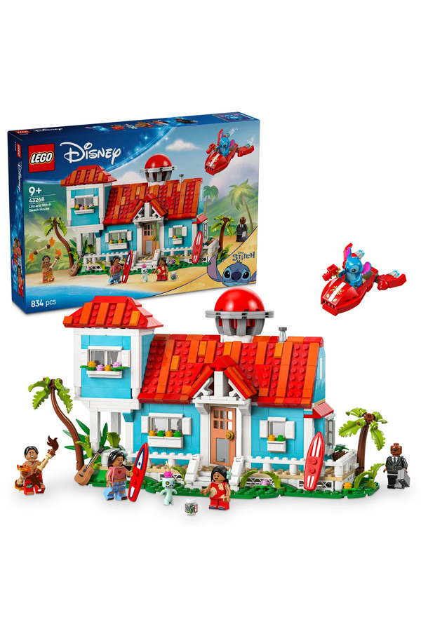 LEGO ® ǀ Disney Lilo ve Stiç Plaj Evi 43268 - 9+ Çocuklar için Yaratıcı Oyuncak Yapım Seti (834P)
