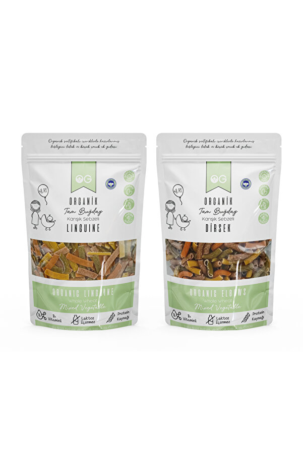 OG natural 2'li Organik Tam Buğday Makarna Seti +8 Ay