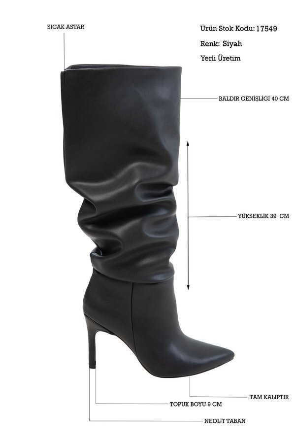 SOHO Women's Black Boots 17549