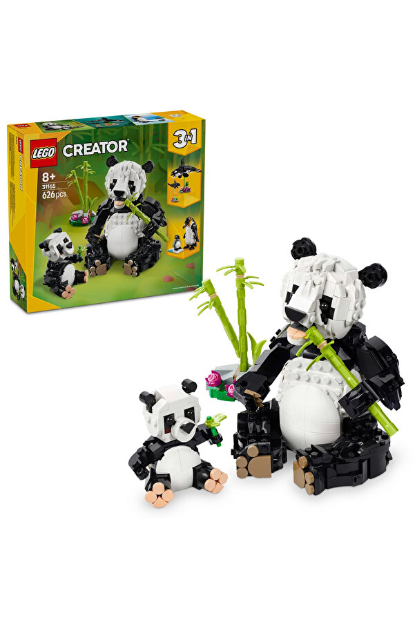 LEGO ® Creator 3’ü 1 Arada Vahşi Hayvanlar: Panda Ailesi 31165 - 8+ Yaratıcı Oyuncak Yapım Seti (626P)