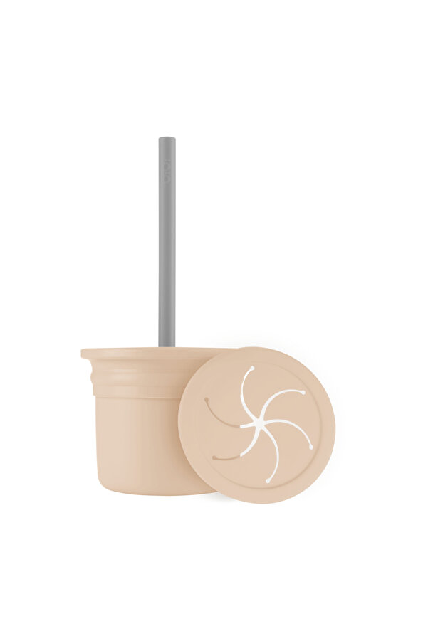 OiOi Ham + Hüp Atıştırma Seti | Bubble Beige – Powder Grey