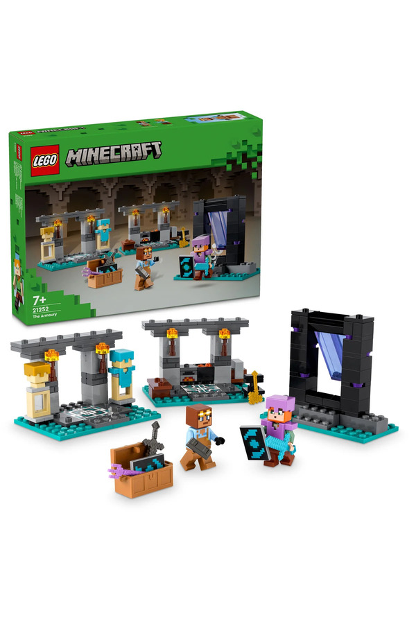 LEGO ® Minecraft® Cephanelik 21252 - 7+ Figür İçeren Yaratıcı Oyuncak Yapım Seti (203Parça)