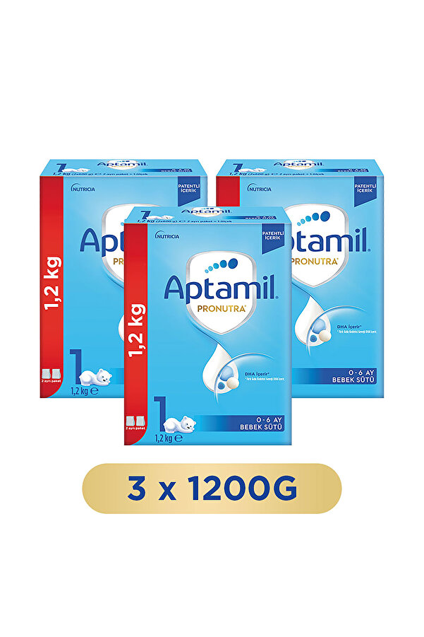 Aptamil 1 Bebek Sütü 1200 X 3 Adet 3600 Gr
