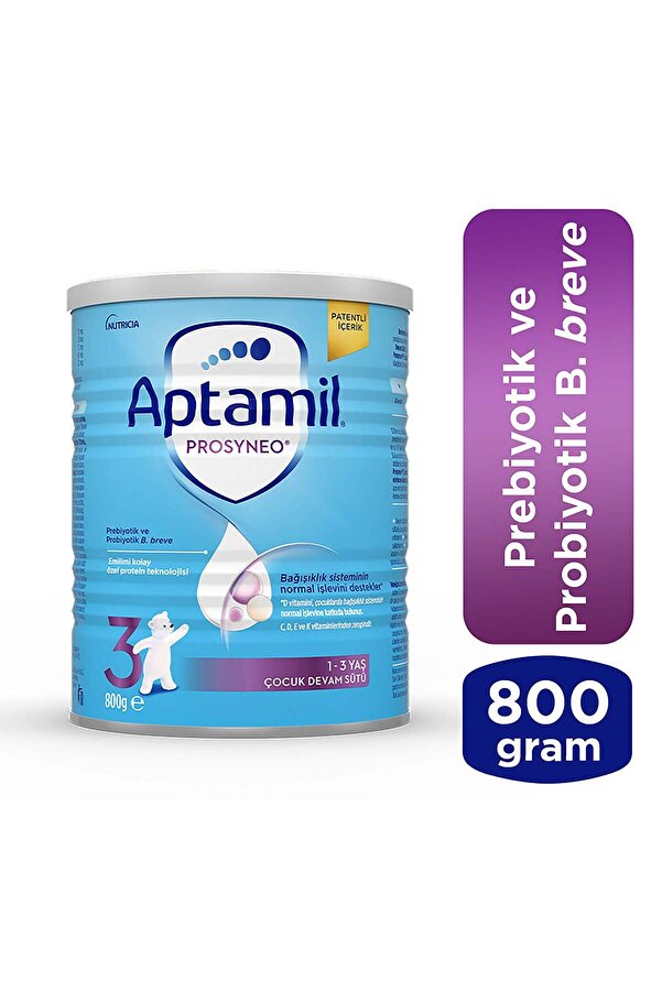 Aptamil Prosyneo 3  Prebiyotikli Probiyotikli Devam Sütü 800 G 1 Yaş +