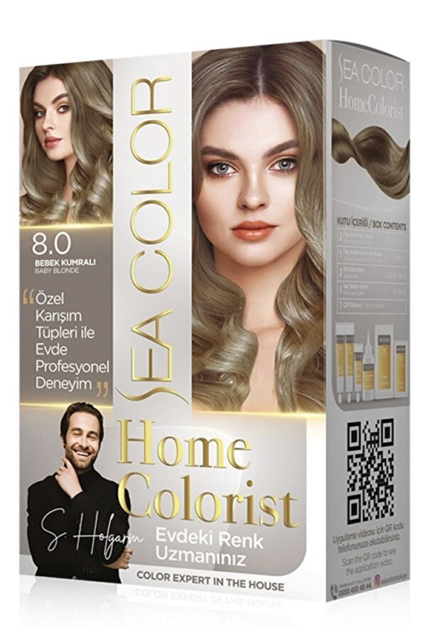 Sea Color Homecolorist Set Saç Boyası 8.0 Bebek Kumralı