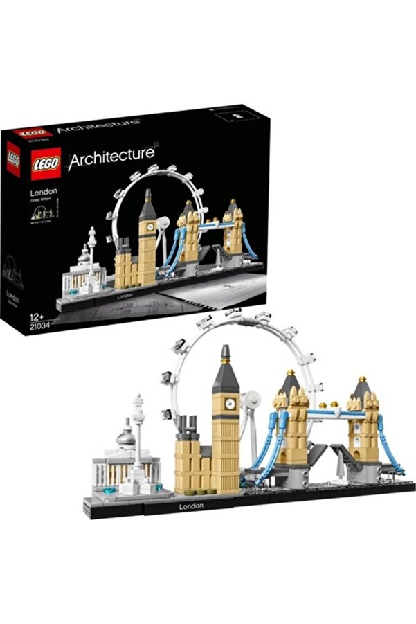 LEGO ® Architecture Londra 21034 - Seyahat, Mimari ve Tarih Meraklısı Yetişkinler için Yapım Seti (468 P)