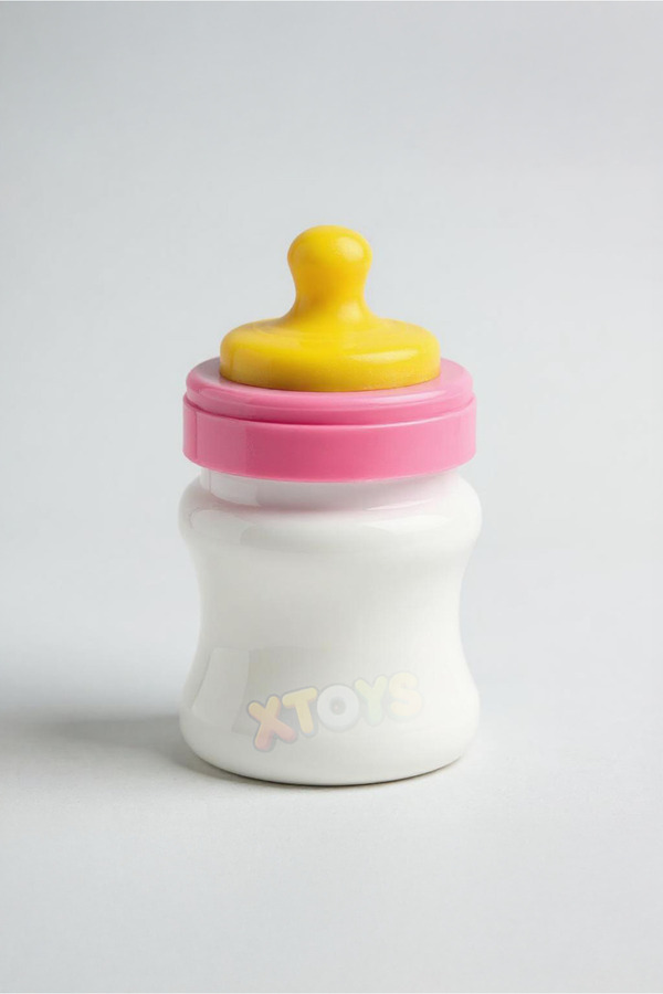 Xtoys Pembe Bebek Biberonu Oyuncak Kız Bebek Çanta Aksesuarı ve Araba Anahtarlığı | MilkyPop