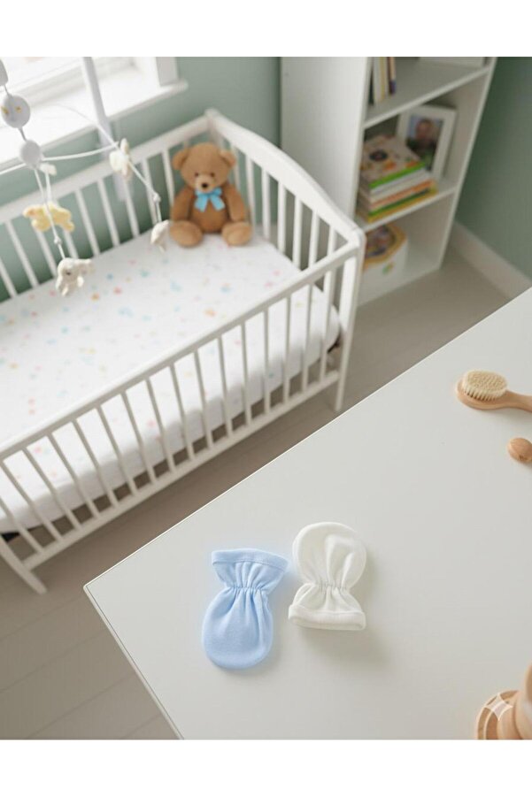 Baby Bakkal Yeni Doğan 2'li Bebek Penye Tırnak Eldiveni