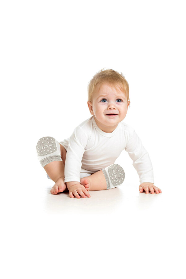 Babyjem Örgü Emekleme Dizliği Bej