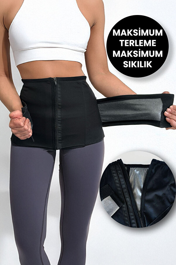 ALEXANDER HUD Kadın Erkek Göbek Karın Şekillendirici Terletici Termal Kemer Sıkı Bel Korsesi