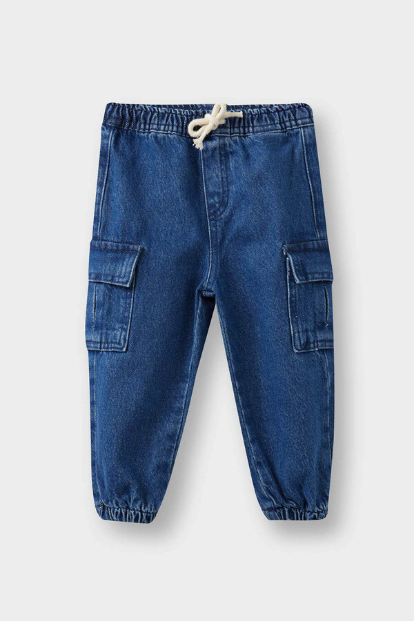 Defacto Jogger Fit Mavi Erkek Bebek Jean Pantolon F3761A5/NM28