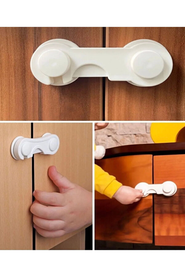 Ranüş Home Mandallı Dolap Ve Çekmece Çok Amaçlı Çocuk Bebek Güvenlik Kilit