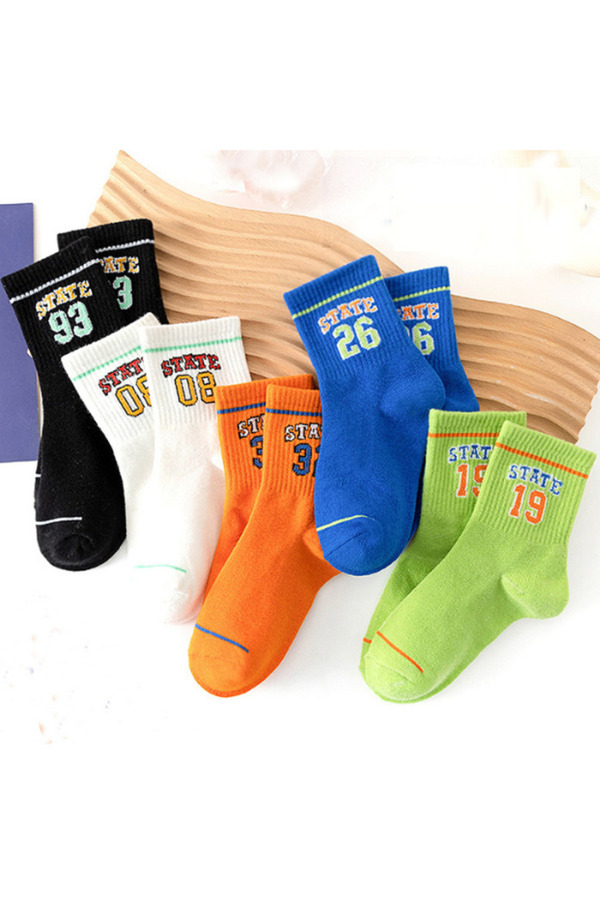 Hobins Sportswear & Company 5 Çift Kolej Bebek Çorap Ve Çocuk Çorabı Okul & Günlük Kullanım