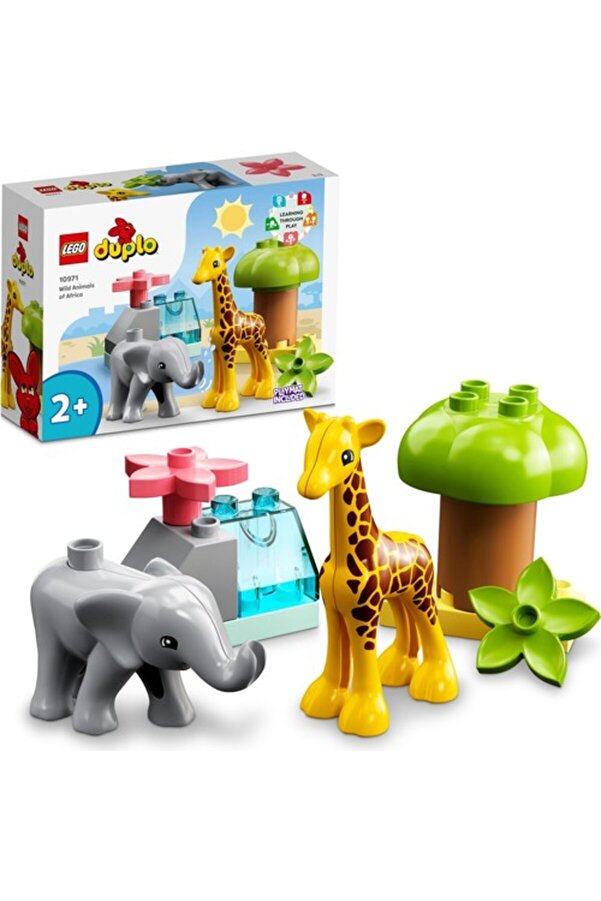 LEGO ® DUPLO® Vahşi Afrika Hayvanları 10971 - 2 Yaş ve Üzeri Çocuklar için Yapım Seti (10 Parça)