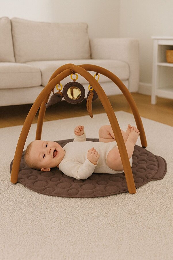 ATLAS BABY&CHILD Softella Konforlu Ortopedik Bebek Oyun Halısı Aktivite Minderi Askılı Oyuncaklı Gelişim Minderi