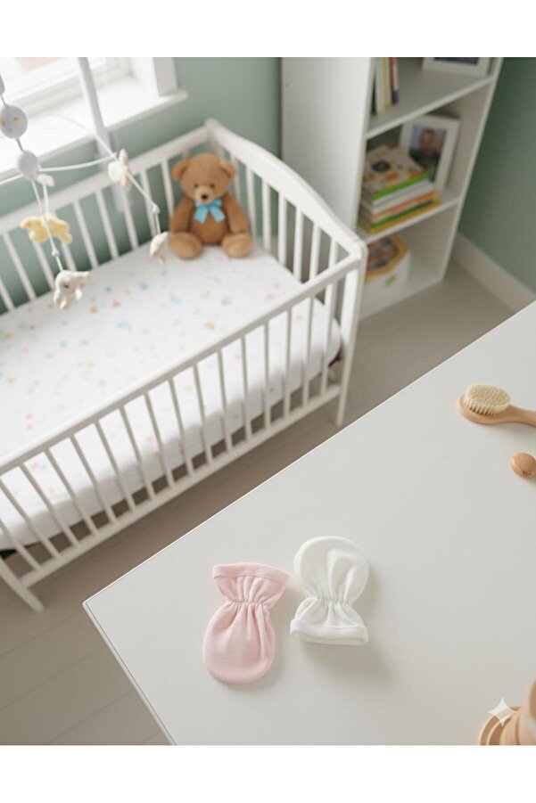 Baby Bakkal Eni Doğan 2li Bebek Penye Tırnak Eldiveni
