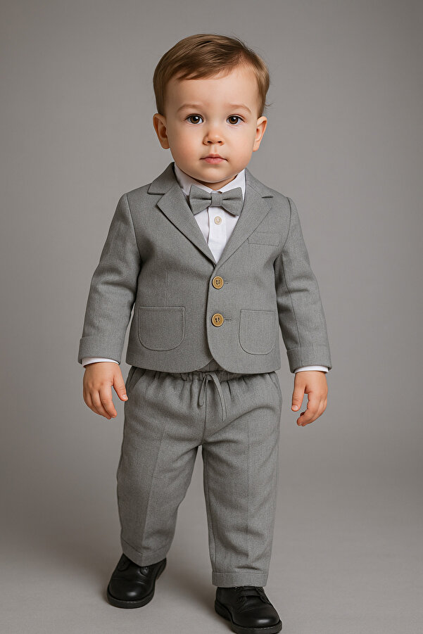 tinytrends Erkek Bebek&Çocuk Pamuklu Zıbın Gömlek Classic Ceket Takım Elbise Mevlüt Düğün Party