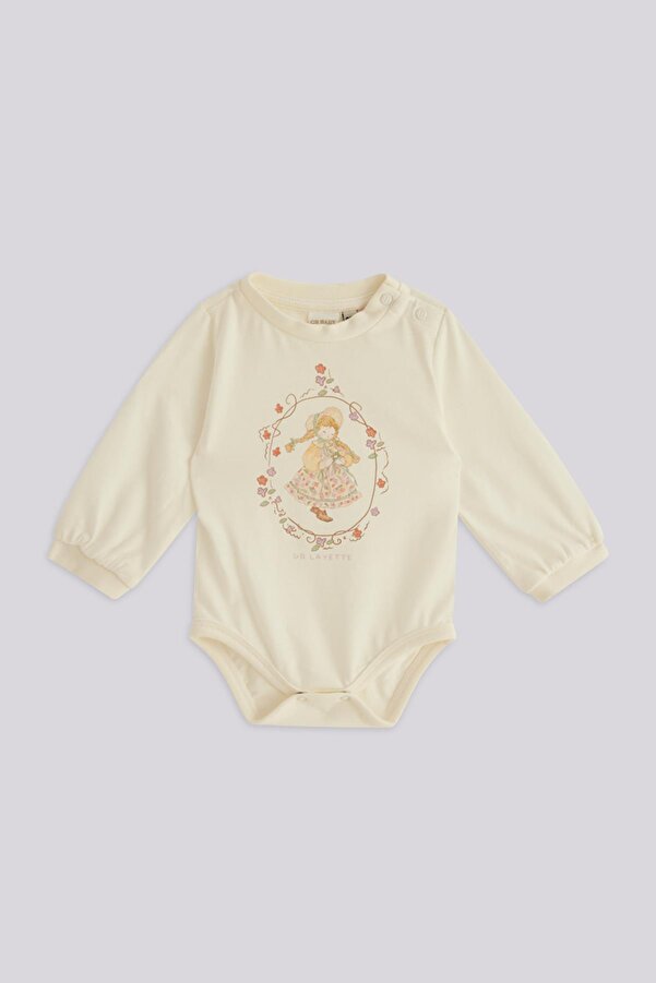 Layette BG Store Kız Bebek Ekru Body
