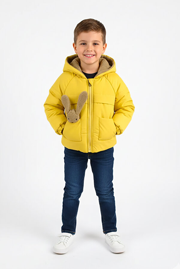 ekozmonot bebek tulumları Unisex Bebek Mont Su Geçirmez İç Kısmı Kalın Welsoft Kapşonlu Erkek Kız Çocuk Mont