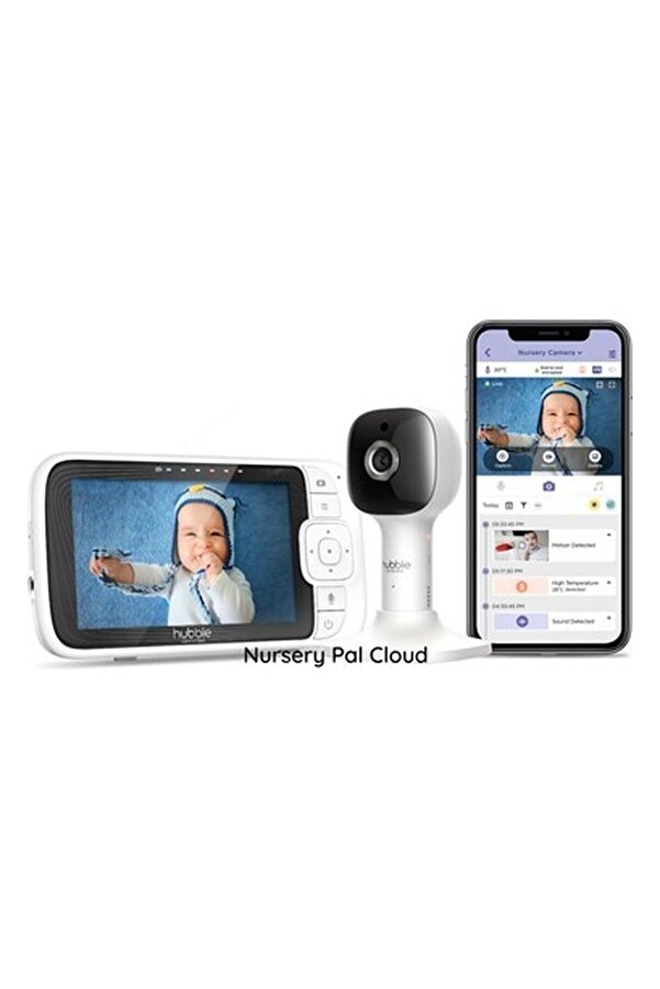 Genel Markalar Nursery Pal Cloud 5" Hd Wi-Fi Dijital Bebek Kamerası + Gece Lambası&eclipse+ akıllı Wi-Fi Tel