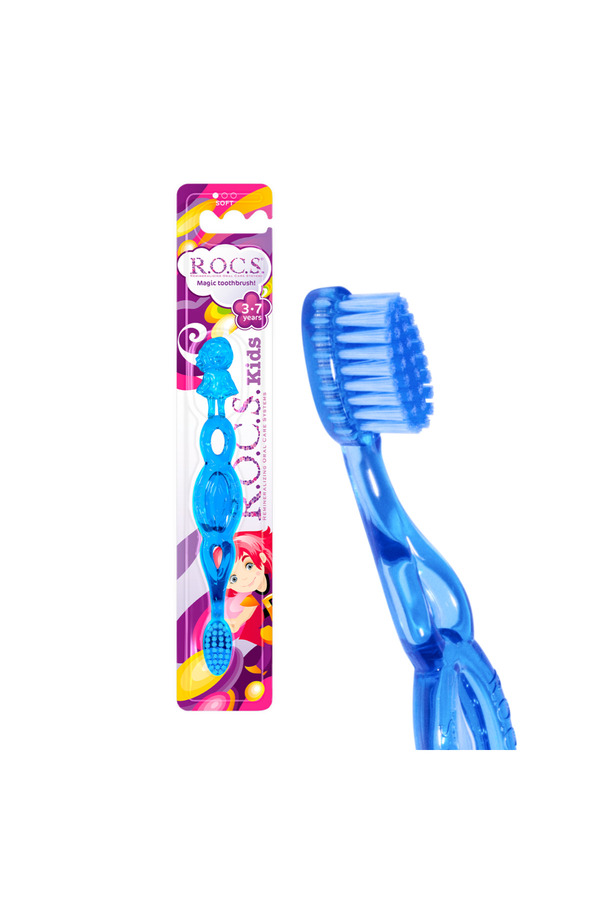 R.O.C.S. Kids Ekstra Yumuşak Çocuk Diş Fırçası (3-7 YAŞ) Mavi