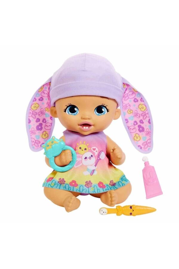 My Garden Baby Tavşan Bebeğimin Bakım Zamanı Mor Bereli Bebek