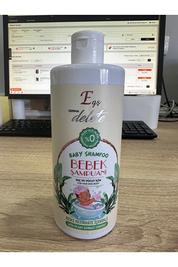 Egş DERMA delete BEBEK ŞAMPUANI SAÇ ve VÜCUT DOĞAL ŞAMPUAN 400ml %0 sls sles alkol parfüm paraben yok