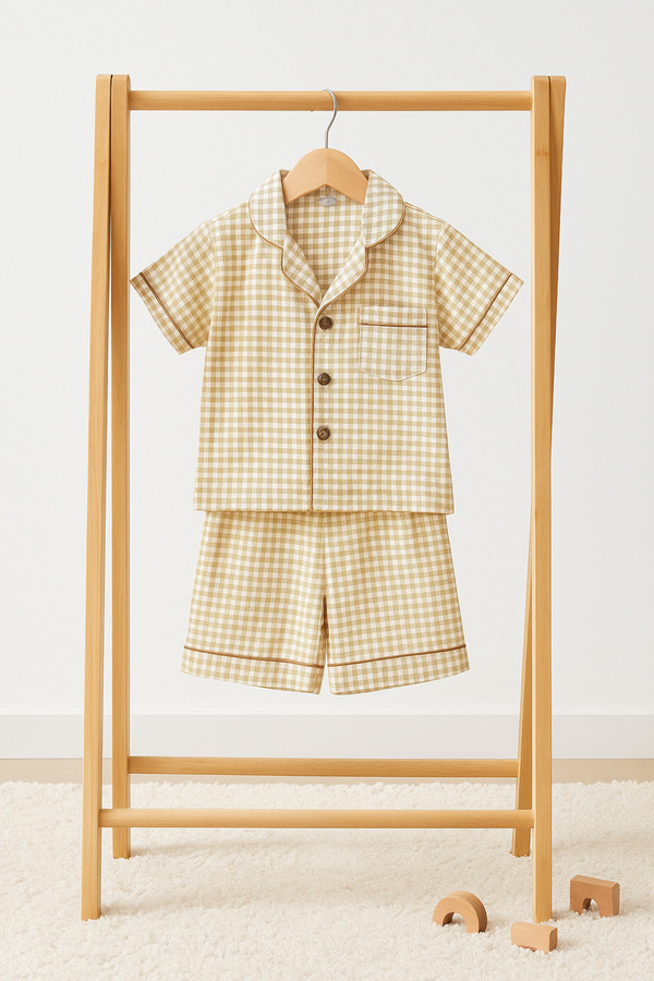 greenmoss Pötikare Desenli Çocuk Pijama Takımı