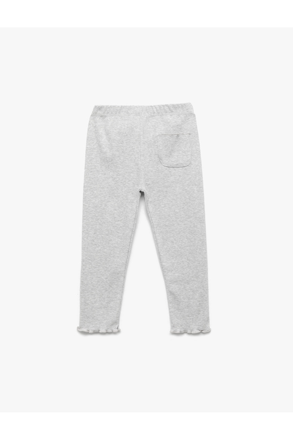 Koton Beli Lastikli Cep Detaylı Kaşkorse Basic Tayt