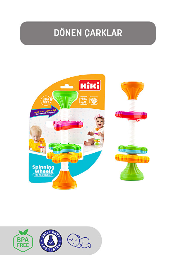 Kiki Dönen Çarklar - Eğitici Oyuncak - Anaokulu Oyuncakları