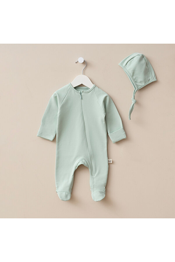 Minimus Yeni Doğan Kız ve Erkek Bebek Pamuklu Fermuarlı Tulum Set Hastane Çıkışı Özel Gün Hediye Takım