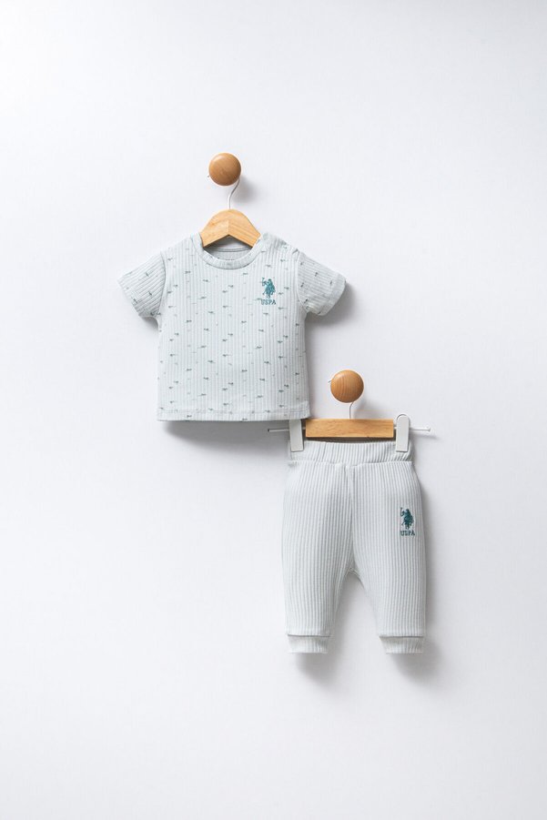 U.S. Polo Assn. U.S. Polo Assn Baby Boy Green Set