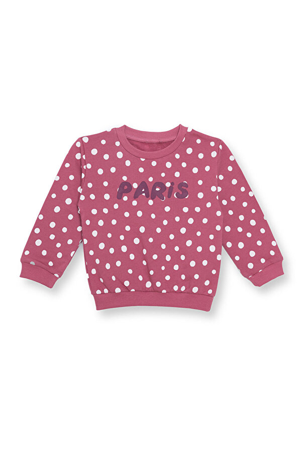 ebebek Hello Baby HelloBaby Kız Bebek Sweatshirt Şardonlu Bisiklet Yaka Uzun Kol