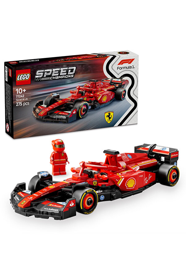 LEGO ® Speed Champions Ferrari SF-24 F1® Yarış Arabası 77242 - 10+ Oyuncak Model Yapım Seti (275Pr)