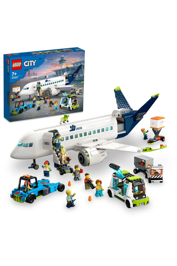 LEGO ® City Yolcu Uçağı 60367 - 7+ Yaratıcı Oyuncak Yapım Seti (913Parça)