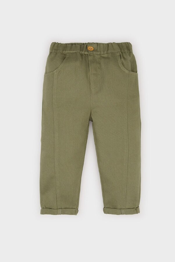 Defacto Erkek Bebek Beli Lastikli Düz Paça Gabardin Pantolon A8429A525SP