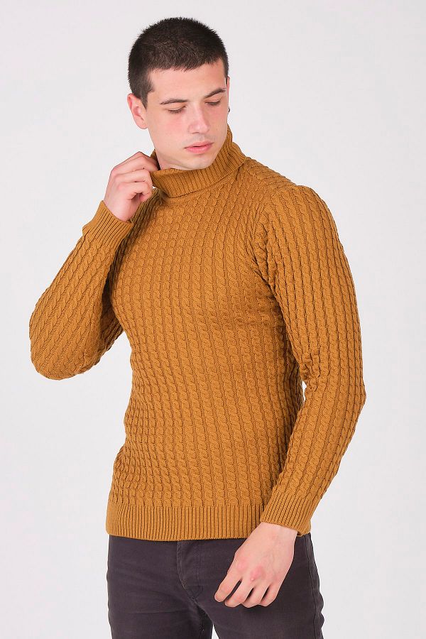 Mustard knit sweater discount