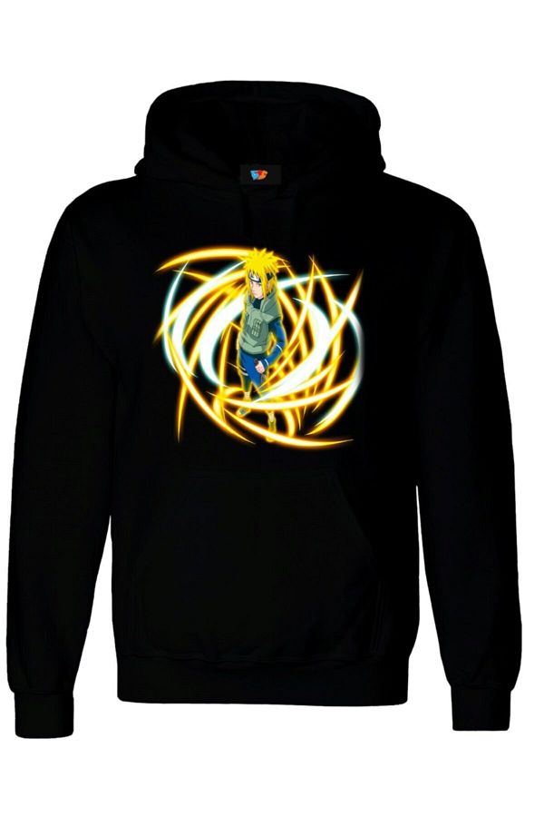 GALASHOP Minato Namikaze Naruto Uzumaki Sakuke Uchiha Black Unisex Hooded Sweatshirt Hoodie Model 321 Trendyol