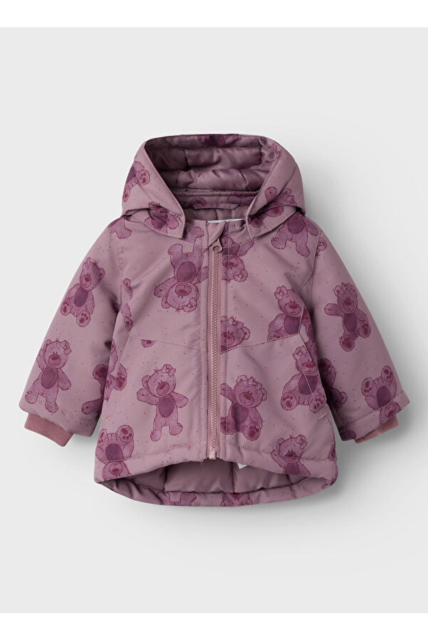 name it Gül Kurusu Bebek Mont NBFMAXI JACKET TEDDY