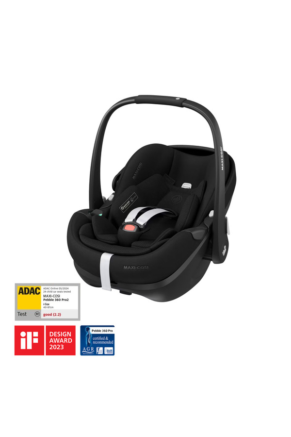 Maxi-Cosi Pebble 360 Pro SlideTech Tam Yatabilen 0-13 Kg Ana Kucağı ve Oto Koltuğu Twillic Black