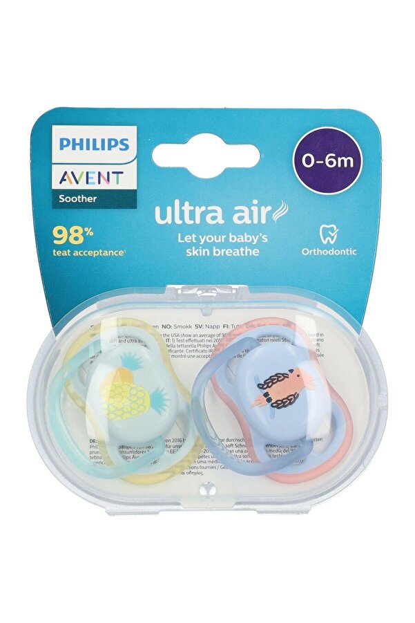 Philips Avent Ultra Air Emzik 0-6 Ay 2li Kız SCF085/12