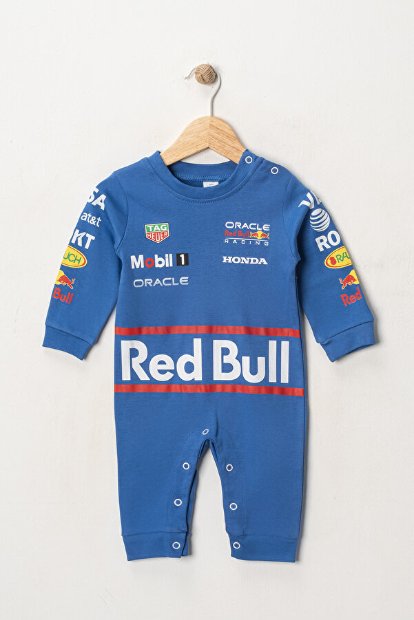 ILY Kids Formula 1 Baskılı Kırmızı Bebek Tulumu