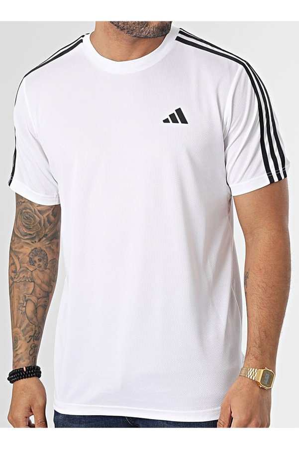 adidas Men's Training T-shirt Suitable for Daily Use and Sports Comfortable Plain T-shirt