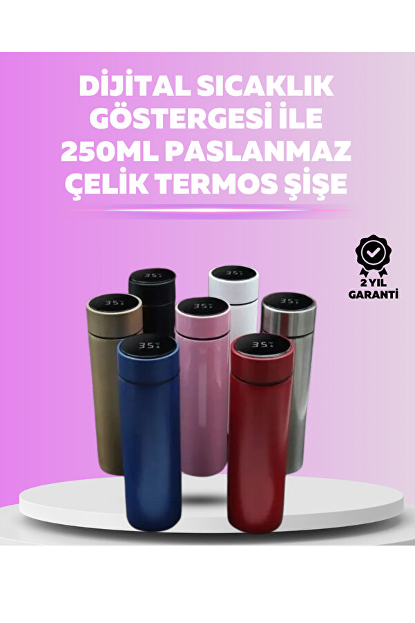 TEKNO NEST GİGA LED Sıcaklık Ölçerli 250 ml Yalıtımlı Termos Şişe 1240474