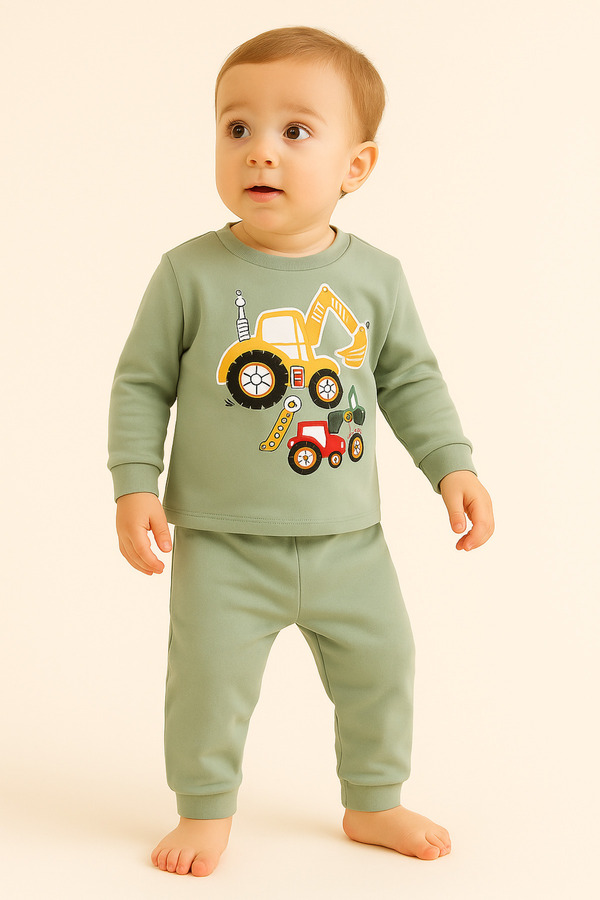 aden kids çocuk mevsimlik penye pijama takımı