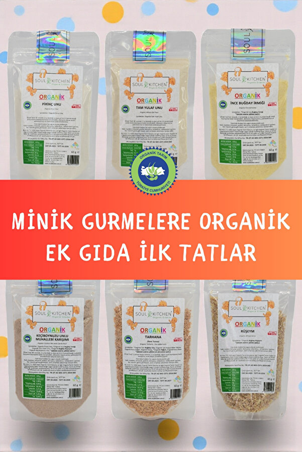Soul Kitchen Organik Ürünler Minik Gurmelere Organik Ek Gıda Ilk Tatlar