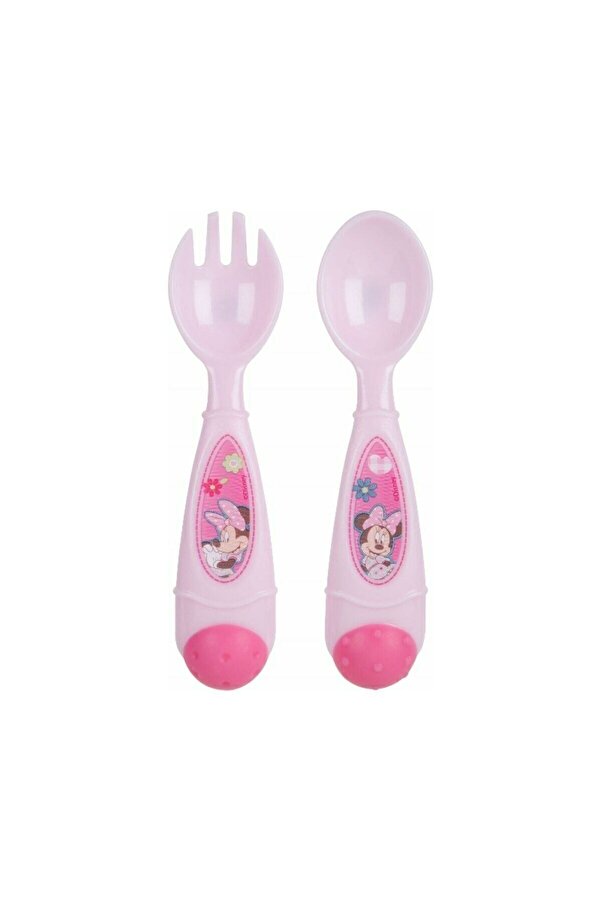 kbobaby Bebek Minnie Abc Çatal Kaşık Seti